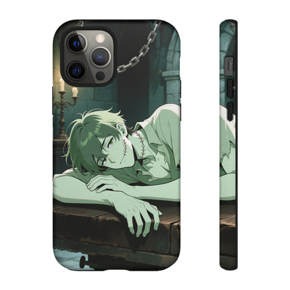 Electric Stare Frankenstein Phone Case — Anime Adam Cover (iPhone, Samsung & Pixel) | Yaoi Monsters