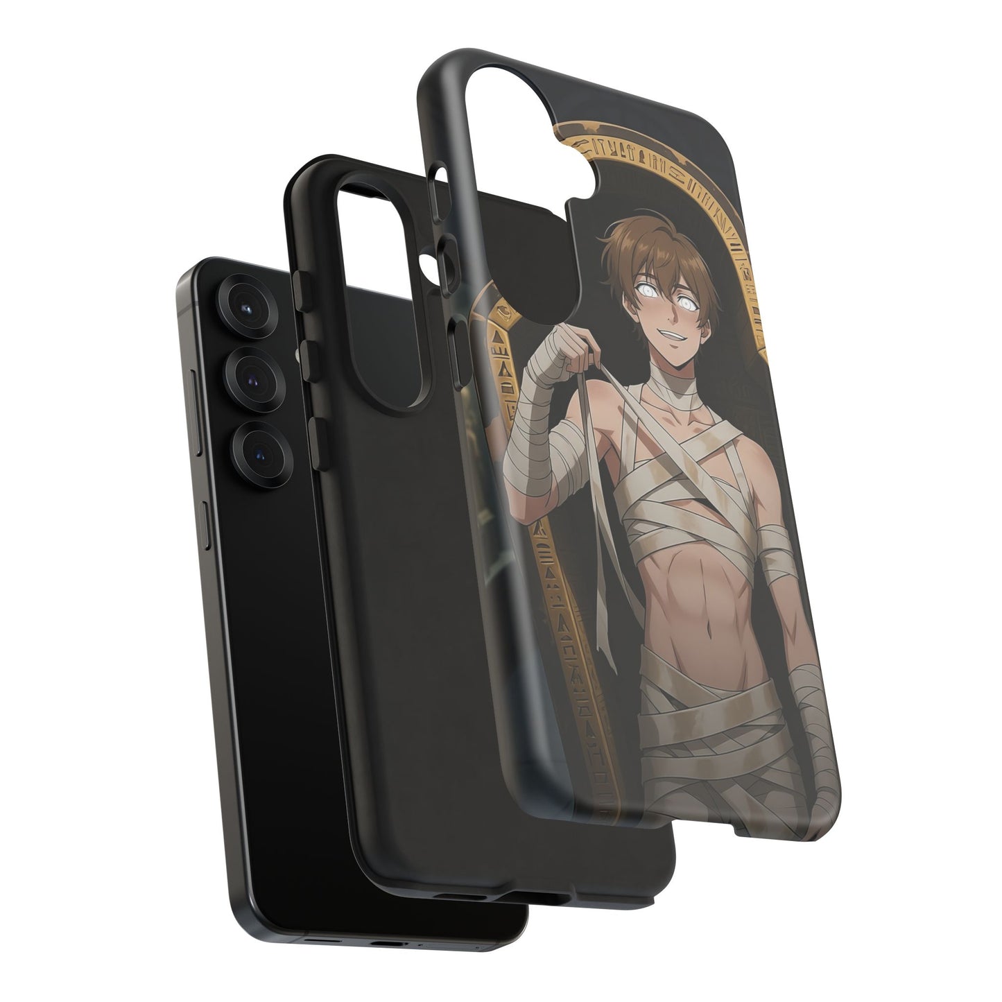 Imhotep Mummy Phone Case – iPhone, Samsung Galaxy & Google Pixel | 3D Wrap Gothic Anime Cover | Yaoi Monsters