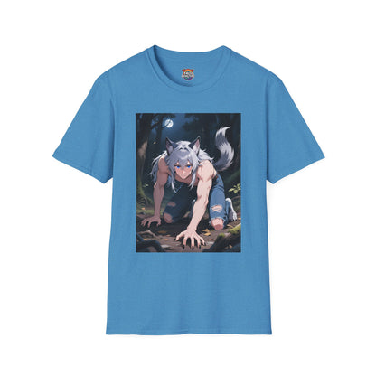 Luca Moonlit Werewolf Unisex T-Shirt — Anime Wolfman Graphic Tee | Yaoi Monsters