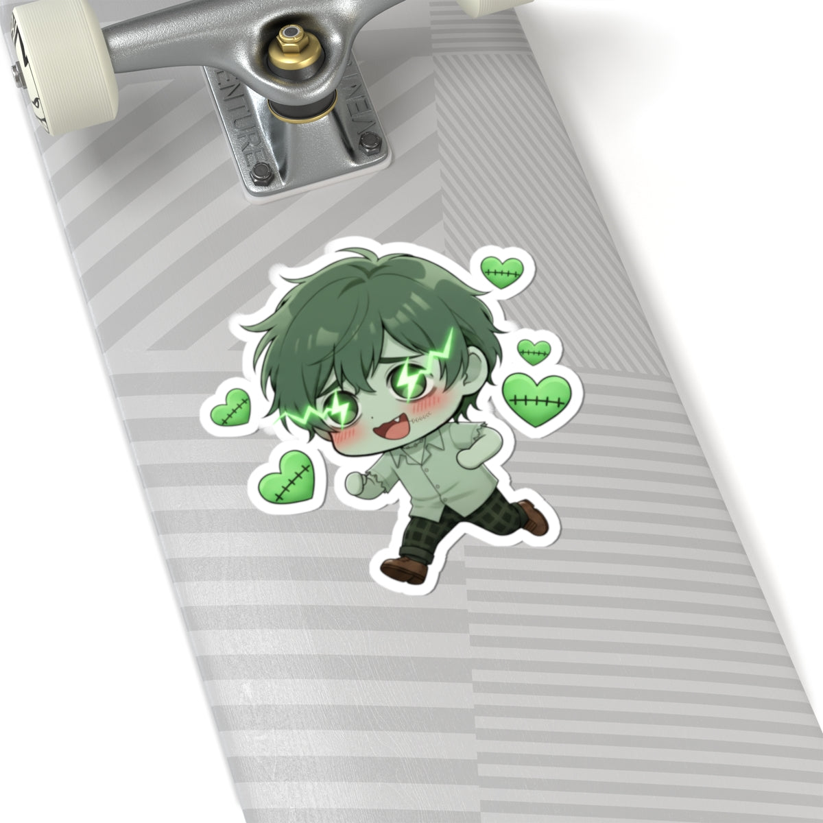 Cutie Monsters Adam “Love Charge” Vinyl Sticker – Running Right