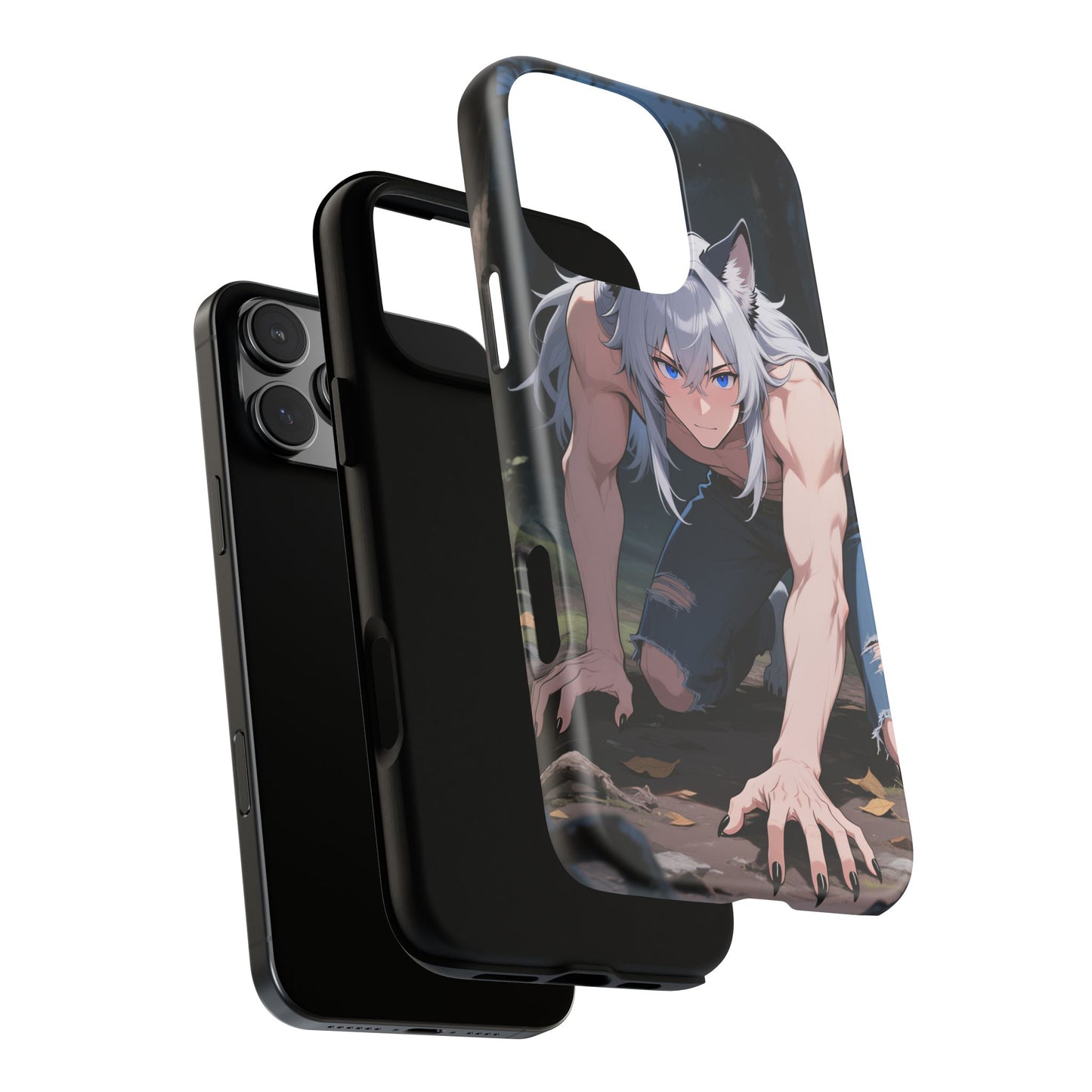 Luca Moonlit Werewolf Tough Phone Case — Anime Wolfman Cover (iPhone, Samsung Galaxy & Google Pixel) | Yaoi Monsters