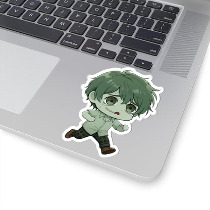 Cutie Monsters Adam “Panic” Vinyl Sticker – Running Away Left.
