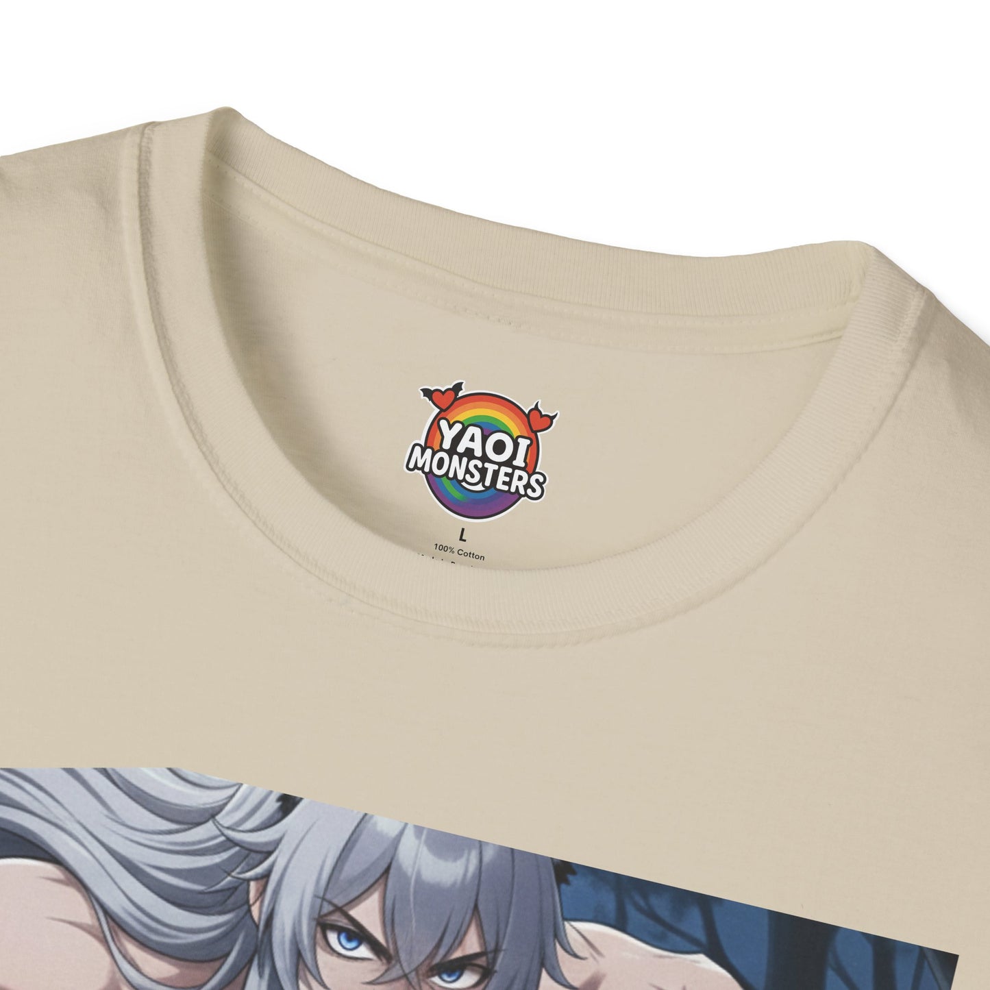 Enemies to Lovers Luca x Imhotep Unisex T-Shirt — Werewolf x Mummy BL Anime Tee | Yaoi Monsters