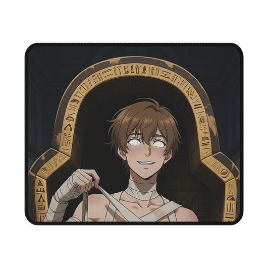 Imhotep Mummy Gaming Mousepad — Precision Desk Mat | Gothic Battlestation Gear | Yaoi Monsters