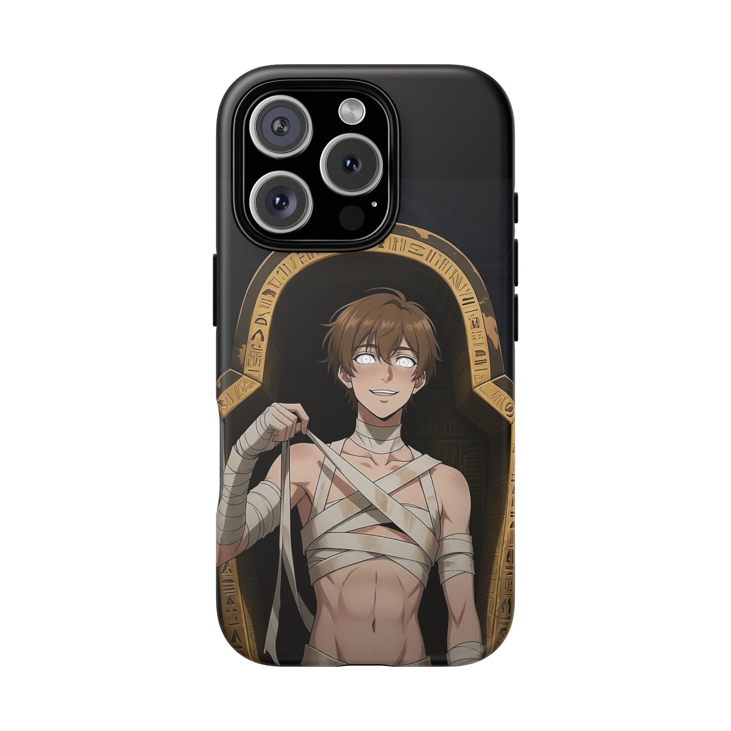 Imhotep Mummy Phone Case – iPhone, Samsung Galaxy & Google Pixel | 3D Wrap Gothic Anime Cover | Yaoi Monsters