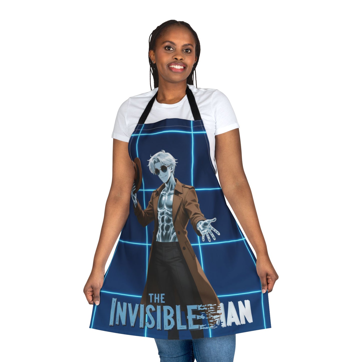 Theodore Marvel Invisible Man Apron — Mad Scientist Kitchen & Craft Apron (Customizable) | Yaoi Monsters