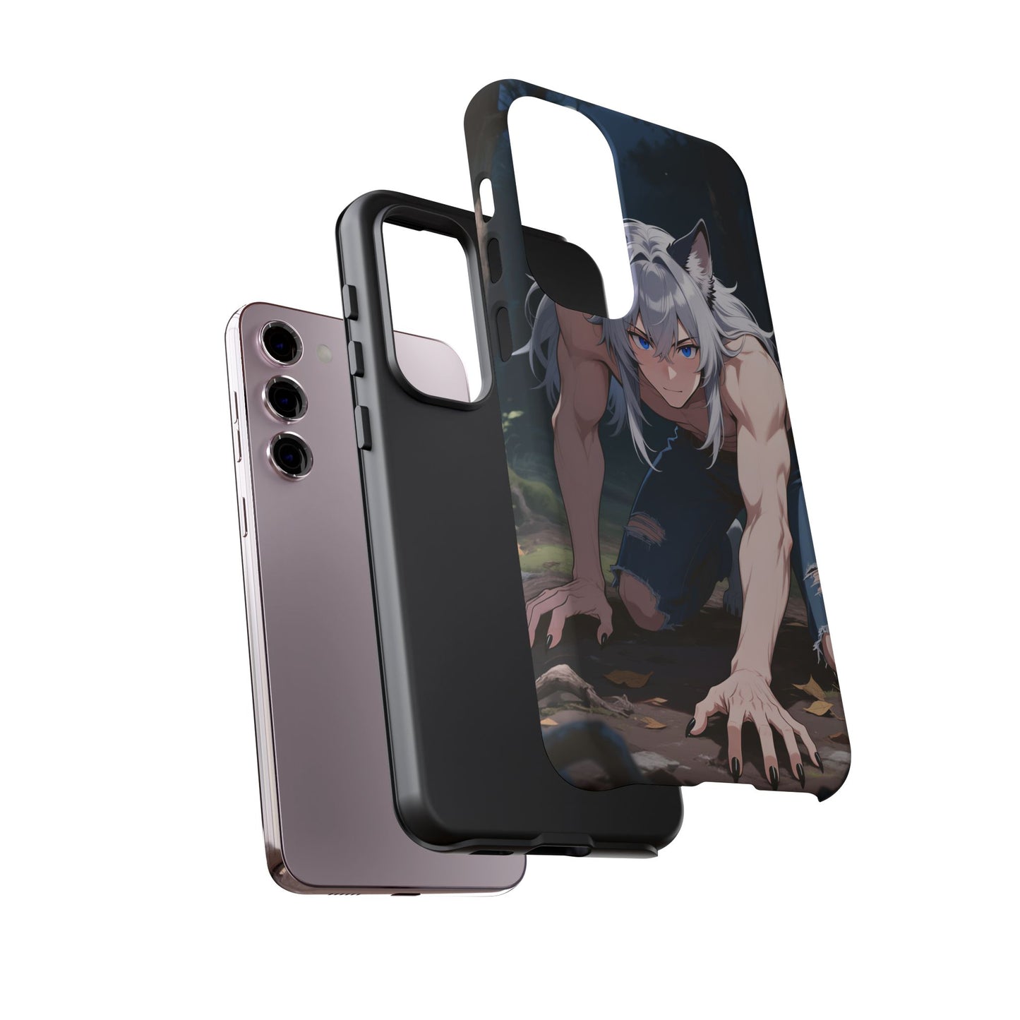 Luca Moonlit Werewolf Tough Phone Case — Anime Wolfman Cover (iPhone, Samsung Galaxy & Google Pixel) | Yaoi Monsters