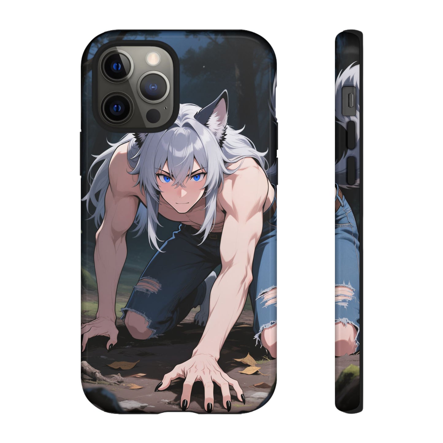 Luca Moonlit Werewolf Tough Phone Case — Anime Wolfman Cover (iPhone, Samsung Galaxy & Google Pixel) | Yaoi Monsters