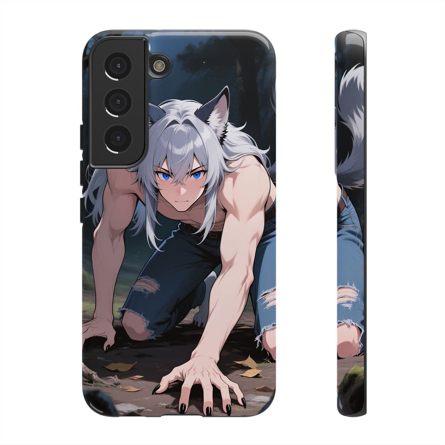 Luca Moonlit Werewolf Tough Phone Case — Anime Wolfman Cover (iPhone, Samsung Galaxy & Google Pixel) | Yaoi Monsters