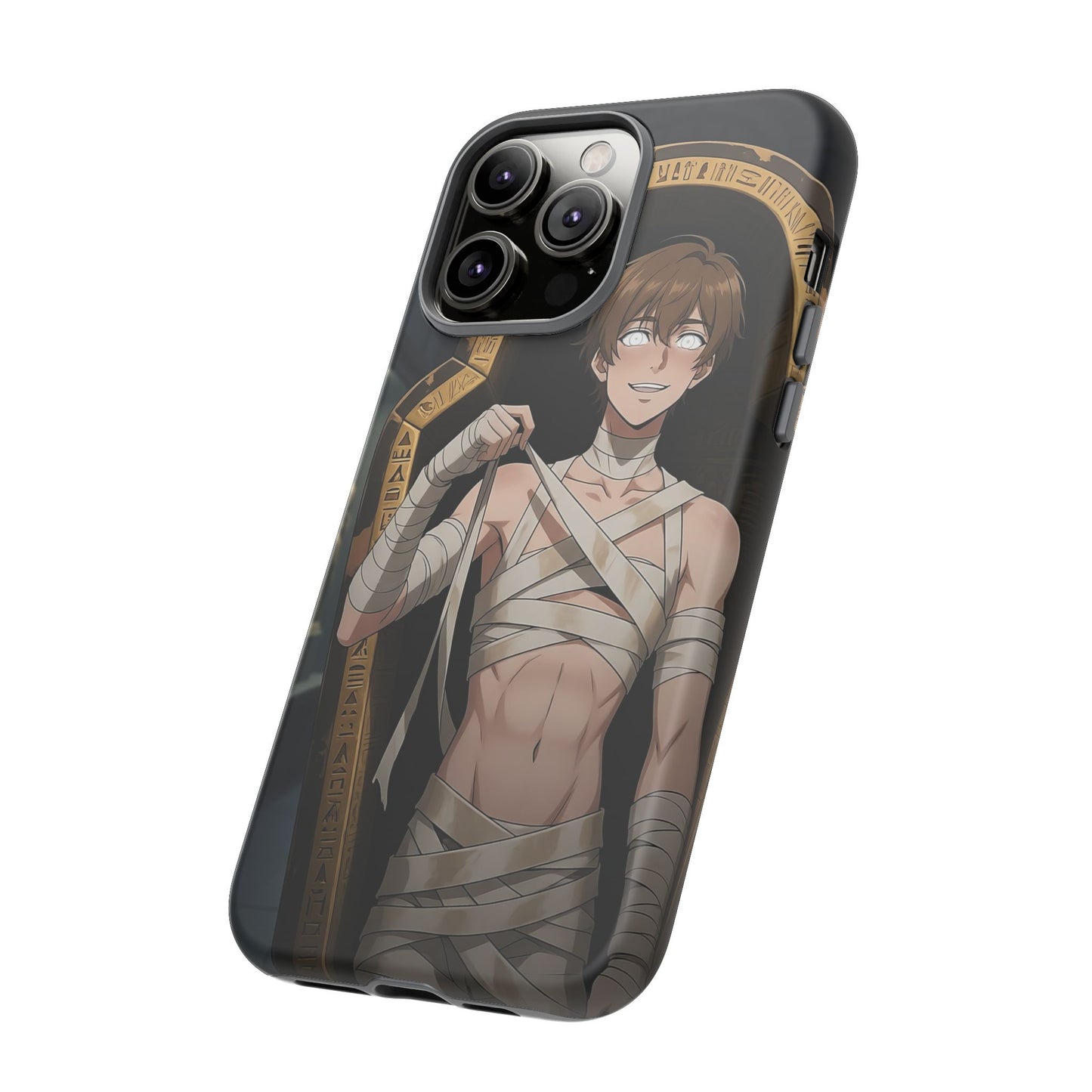 Imhotep Mummy Phone Case – iPhone, Samsung Galaxy & Google Pixel | 3D Wrap Gothic Anime Cover | Yaoi Monsters