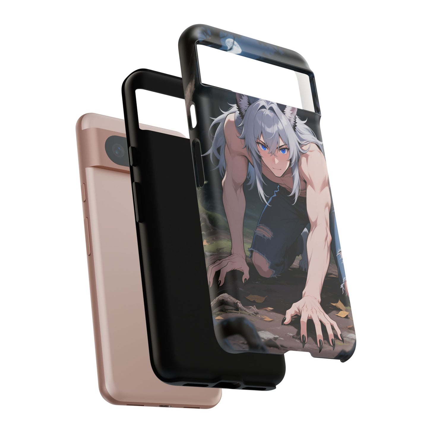 Luca Moonlit Werewolf Tough Phone Case — Anime Wolfman Cover (iPhone, Samsung Galaxy & Google Pixel) | Yaoi Monsters