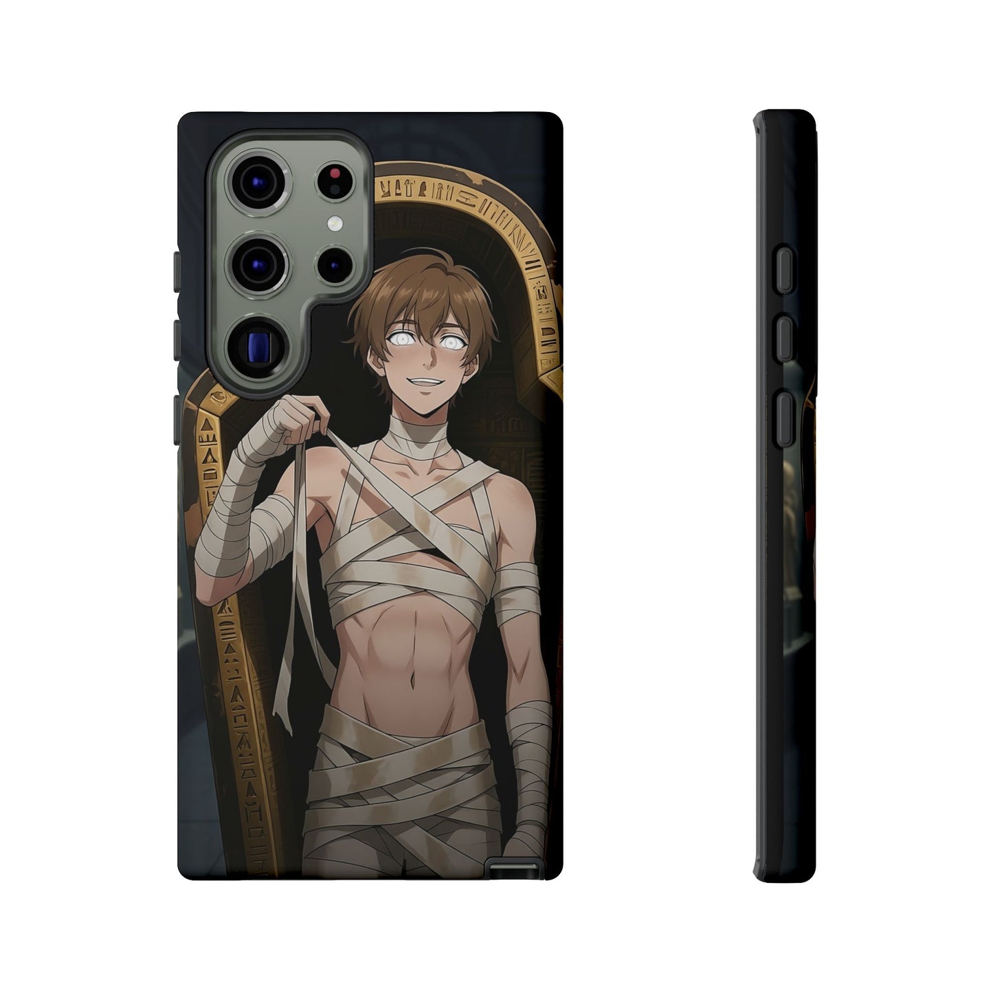 Imhotep Mummy Phone Case – iPhone, Samsung Galaxy & Google Pixel | 3D Wrap Gothic Anime Cover | Yaoi Monsters