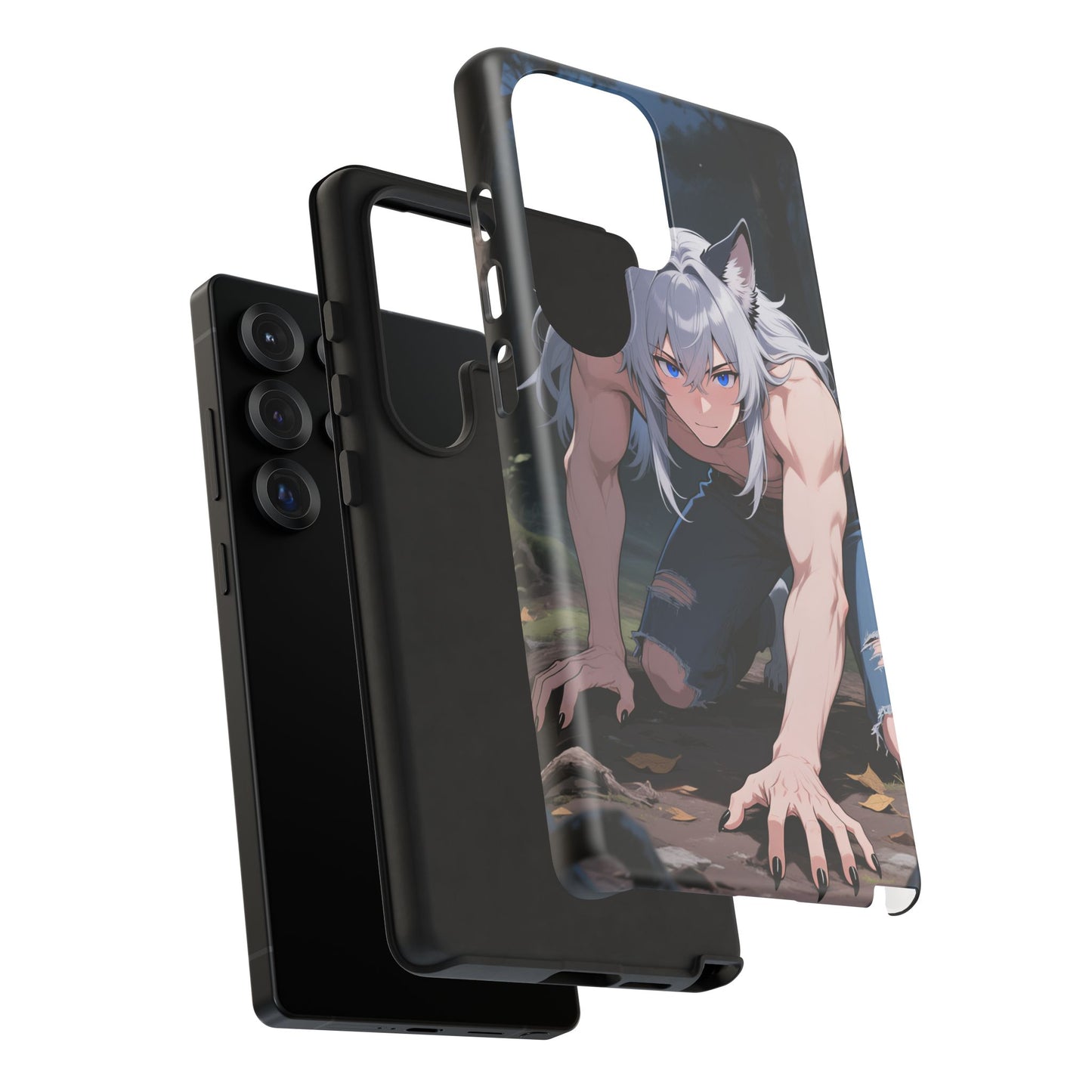 Luca Moonlit Werewolf Tough Phone Case — Anime Wolfman Cover (iPhone, Samsung Galaxy & Google Pixel) | Yaoi Monsters