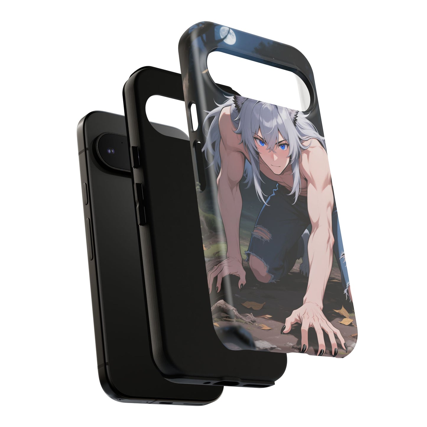 Luca Moonlit Werewolf Tough Phone Case — Anime Wolfman Cover (iPhone, Samsung Galaxy & Google Pixel) | Yaoi Monsters