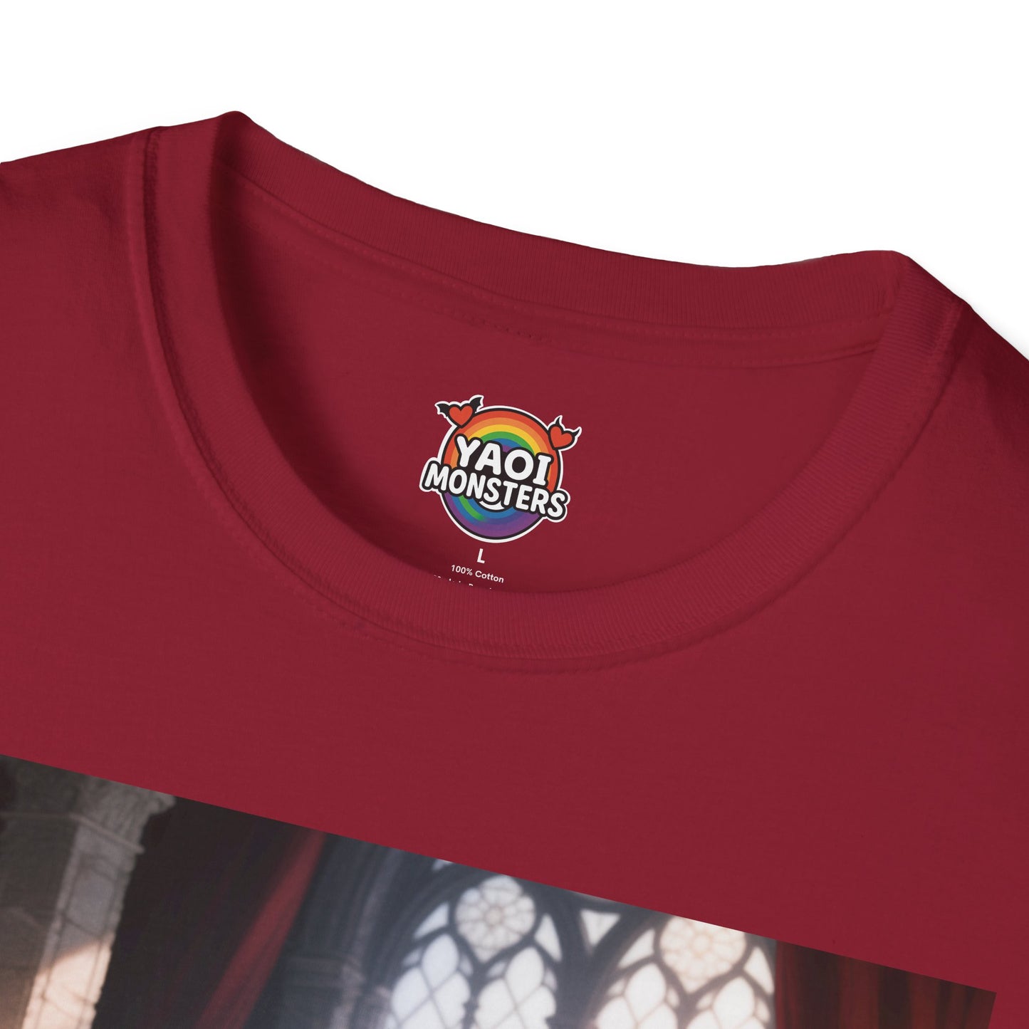 Dracula Velvet Chaise Unisex T-Shirt — Gothic Vampire Anime Tee | Yaoi Monsters