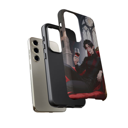 Dracula Velvet Chaise Gothic Vampire Phone Case — Anime Dracula Cover (iPhone, Samsung & Pixel) | Yaoi Monsters
