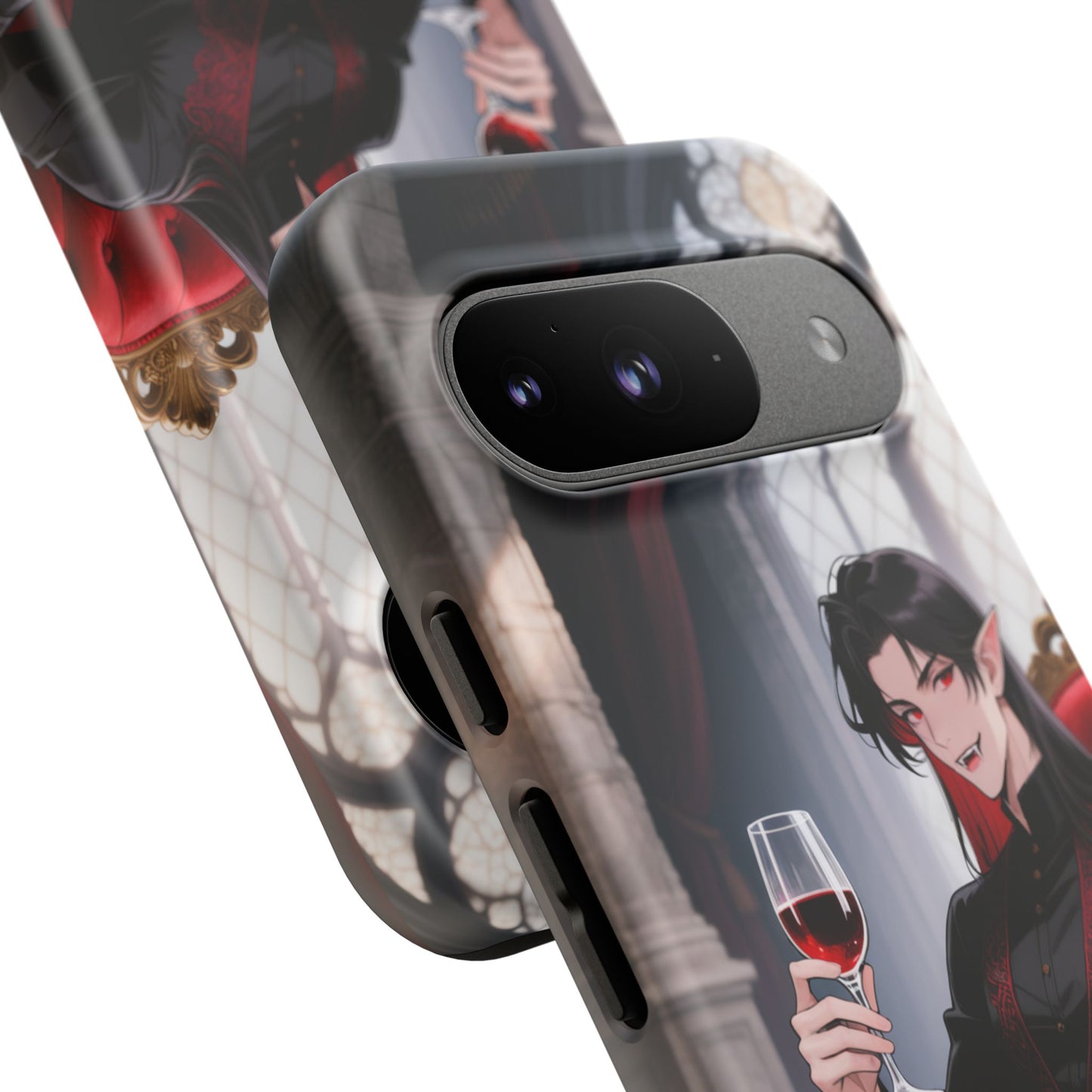 Dracula Velvet Chaise Gothic Vampire Phone Case — Anime Dracula Cover (iPhone, Samsung & Pixel) | Yaoi Monsters