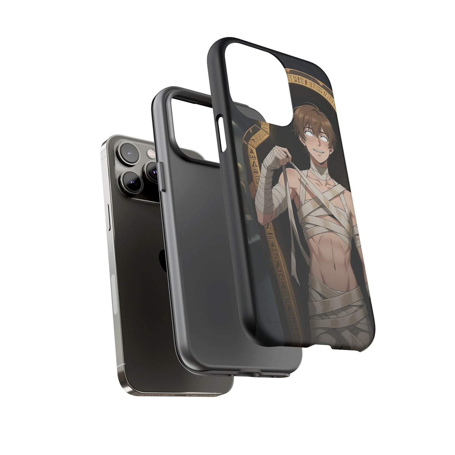 Imhotep Mummy Phone Case – iPhone, Samsung Galaxy & Google Pixel | 3D Wrap Gothic Anime Cover | Yaoi Monsters
