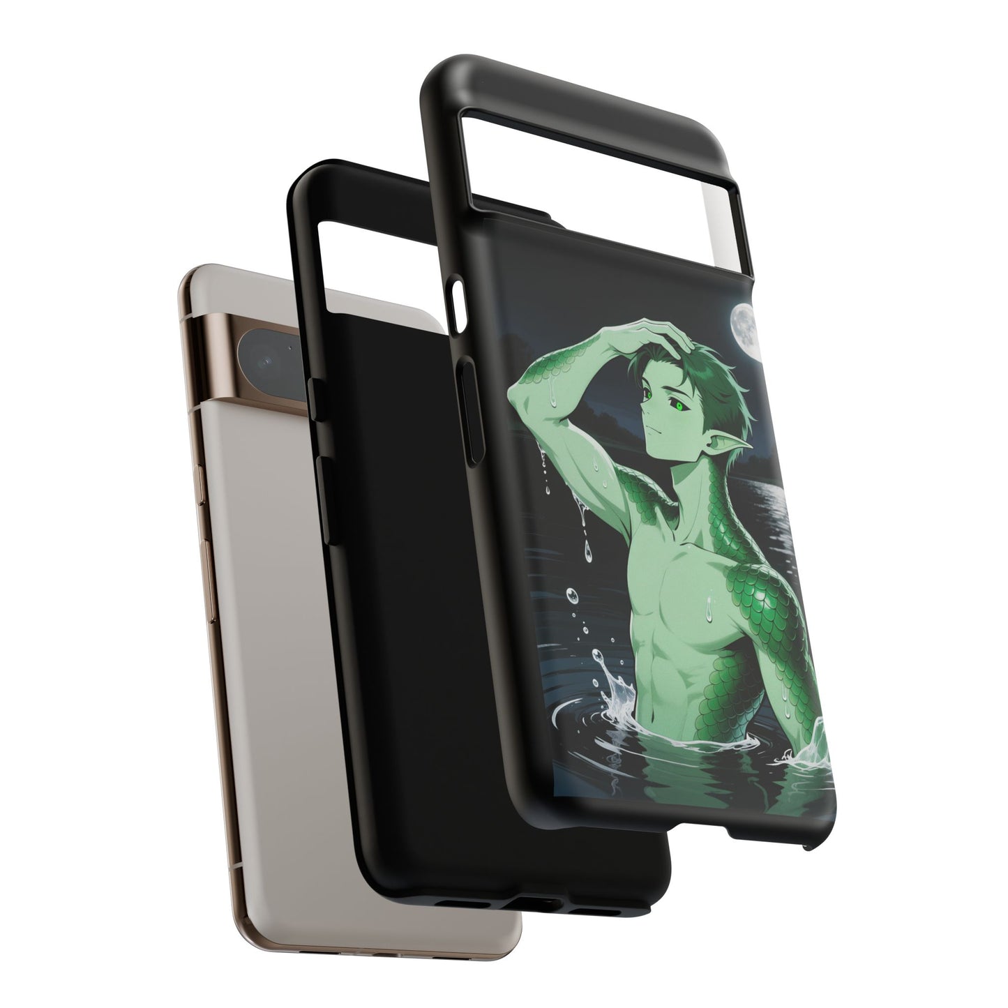 Kel Sea Creature Anime Phone Case — 3D Wrap, Shock-Absorbing (iPhone / Samsung / Pixel) | Yaoi Monsters