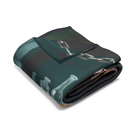 Adam Frankenstein Lab Fleece Blanket — Anime Frankenstein’s Monster Throw | Gothic Cozy Home Decor  | Yaoi Monsters