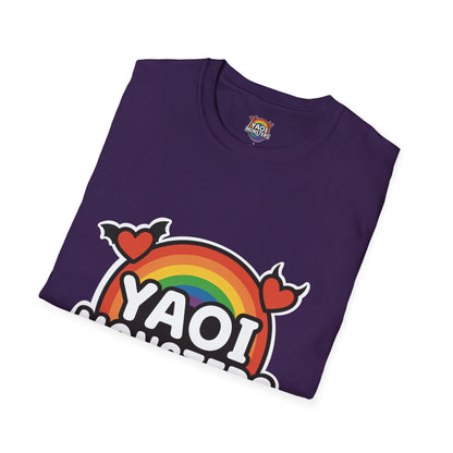Yaoi Monsters Rainbow Logo T-Shirt | Unisex BL Anime Tee | LGBTQ+ Pride Kawaii Monster Shirt