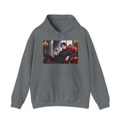 Dracula Velvet Chaise Unisex Hoodie — Gothic Vampire Anime Sweatshirt | Yaoi Monsters