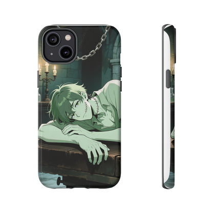 Electric Stare Frankenstein Phone Case — Anime Adam Cover (iPhone, Samsung & Pixel) | Yaoi Monsters