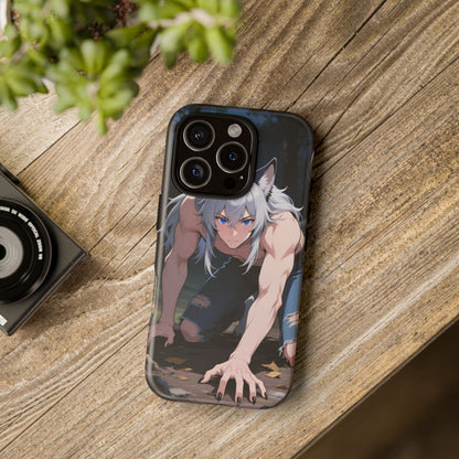 Luca Moonlit Werewolf Tough Phone Case — Anime Wolfman Cover (iPhone, Samsung Galaxy & Google Pixel) | Yaoi Monsters