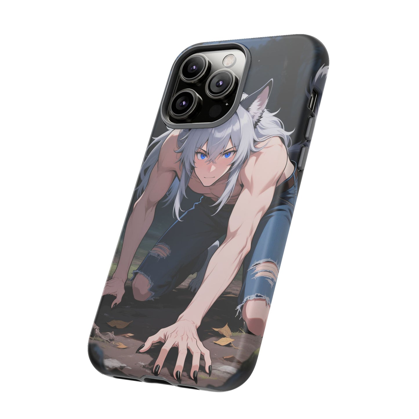 Luca Moonlit Werewolf Tough Phone Case — Anime Wolfman Cover (iPhone, Samsung Galaxy & Google Pixel) | Yaoi Monsters