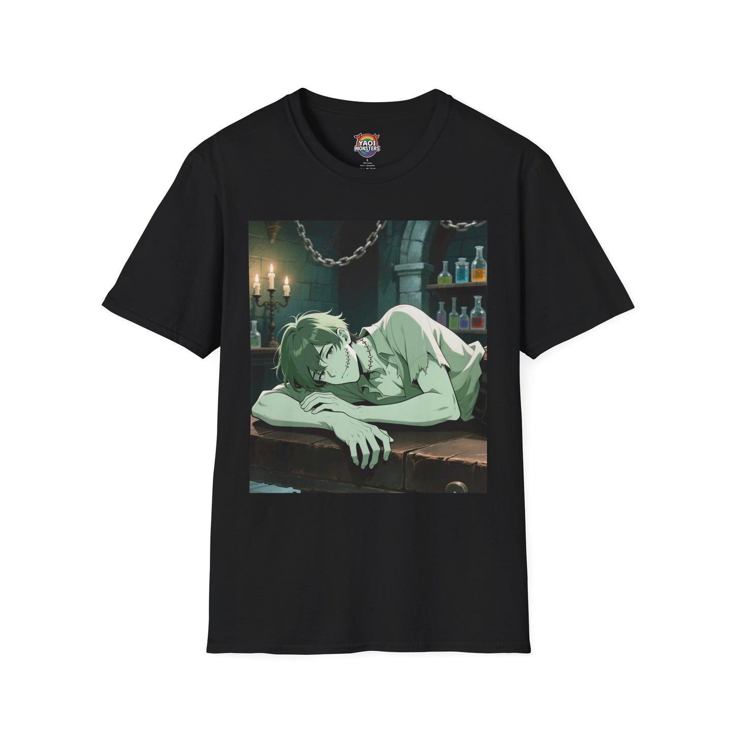 Adam Frankenstein Unisex T-Shirt — Gothic Monster Anime Tee | Yaoi Monsters