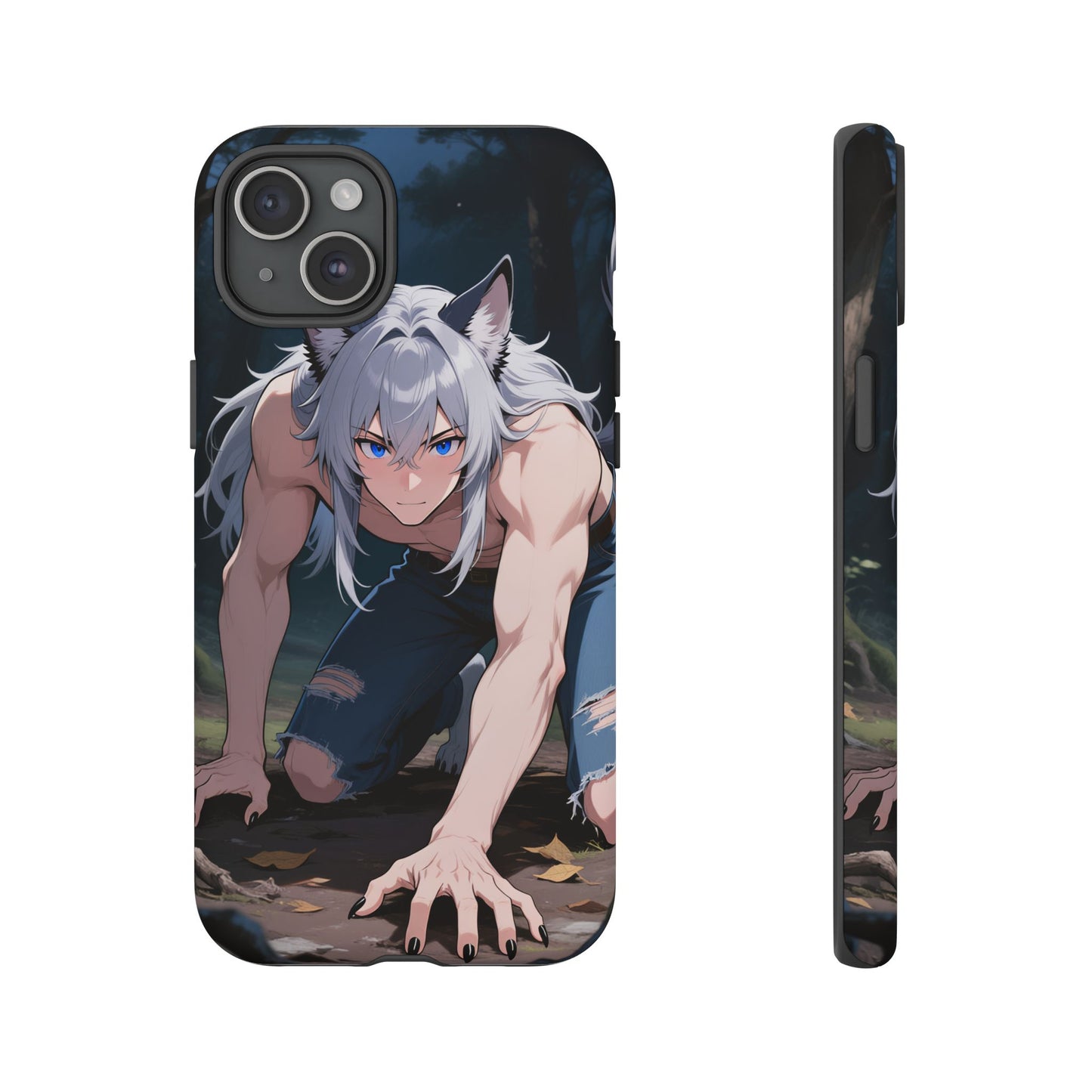 Luca Moonlit Werewolf Tough Phone Case — Anime Wolfman Cover (iPhone, Samsung Galaxy & Google Pixel) | Yaoi Monsters