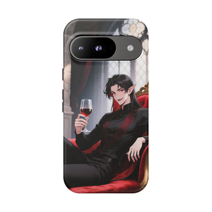 Dracula Velvet Chaise Gothic Vampire Phone Case — Anime Dracula Cover (iPhone, Samsung & Pixel) | Yaoi Monsters