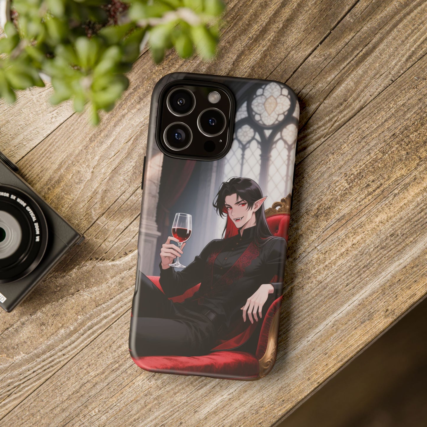 Dracula Velvet Chaise Gothic Vampire Phone Case — Anime Dracula Cover (iPhone, Samsung & Pixel) | Yaoi Monsters