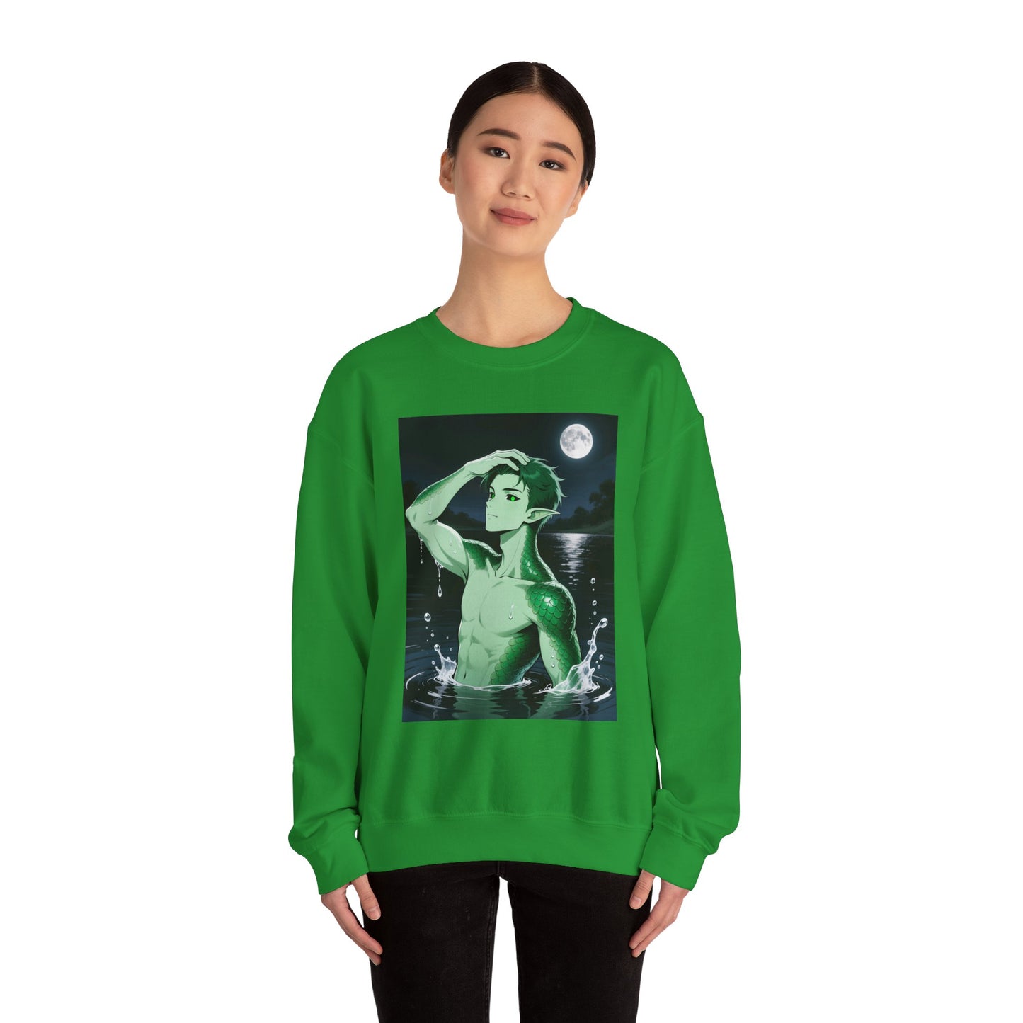 Kel Sea Creature Anime Crewneck Sweatshirt — Unisex Heavy-Blend Pullover | Yaoi Monsters