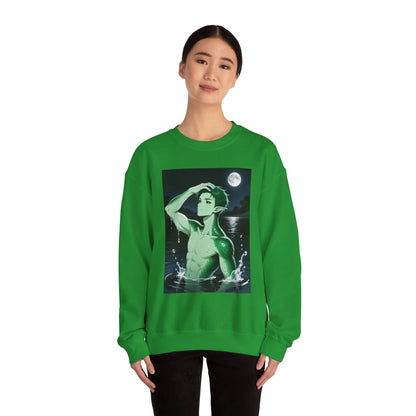 Kel Sea Creature Anime Crewneck Sweatshirt — Unisex Heavy-Blend Pullover | Yaoi Monsters