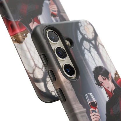 Dracula Velvet Chaise Gothic Vampire Phone Case — Anime Dracula Cover (iPhone, Samsung & Pixel) | Yaoi Monsters