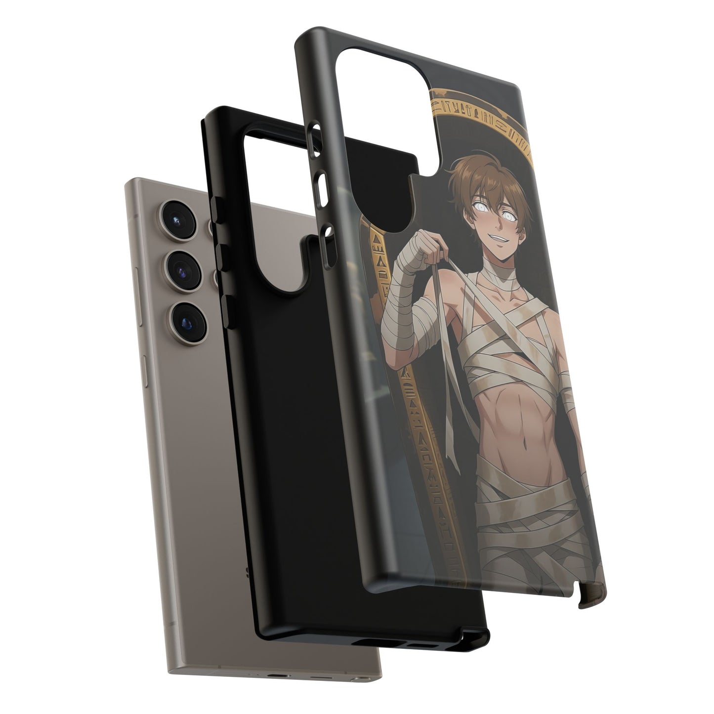 Imhotep Mummy Phone Case – iPhone, Samsung Galaxy & Google Pixel | 3D Wrap Gothic Anime Cover | Yaoi Monsters