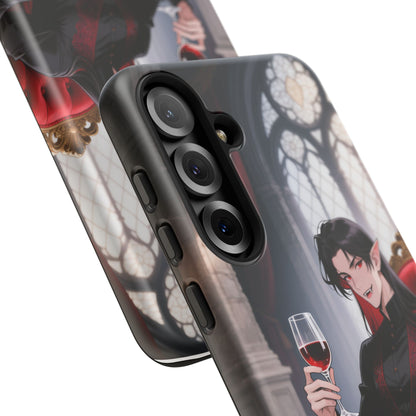 Dracula Velvet Chaise Gothic Vampire Phone Case — Anime Dracula Cover (iPhone, Samsung & Pixel) | Yaoi Monsters
