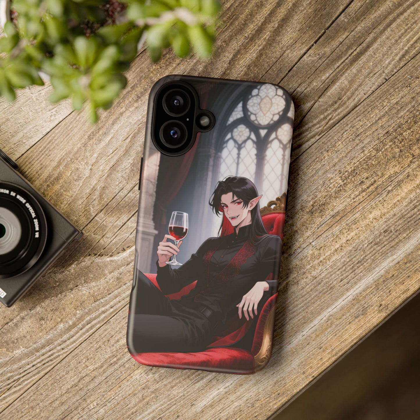 Dracula Velvet Chaise Gothic Vampire Phone Case — Anime Dracula Cover (iPhone, Samsung & Pixel) | Yaoi Monsters
