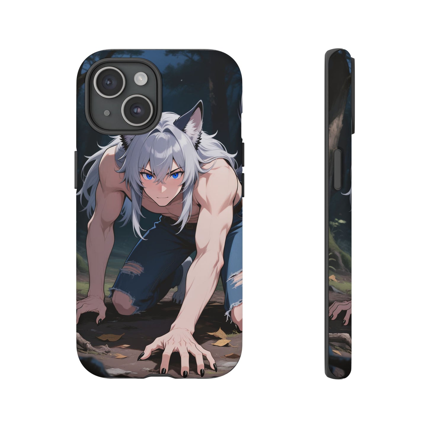 Luca Moonlit Werewolf Tough Phone Case — Anime Wolfman Cover (iPhone, Samsung Galaxy & Google Pixel) | Yaoi Monsters