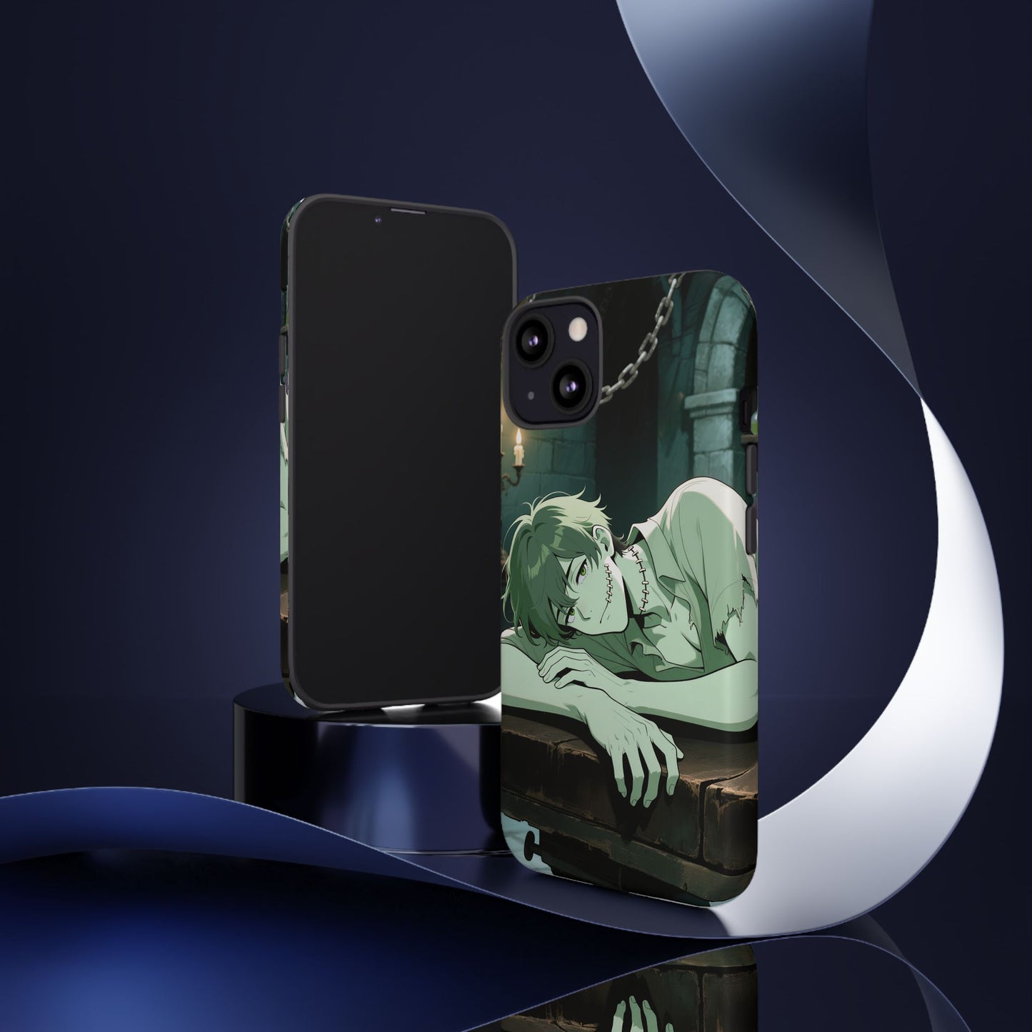 Electric Stare Frankenstein Phone Case — Anime Adam Cover (iPhone, Samsung & Pixel) | Yaoi Monsters