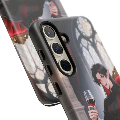 Dracula Velvet Chaise Gothic Vampire Phone Case — Anime Dracula Cover (iPhone, Samsung & Pixel) | Yaoi Monsters