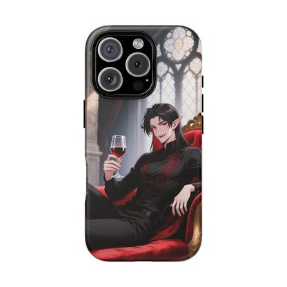 Dracula Velvet Chaise Gothic Vampire Phone Case — Anime Dracula Cover (iPhone, Samsung & Pixel) | Yaoi Monsters