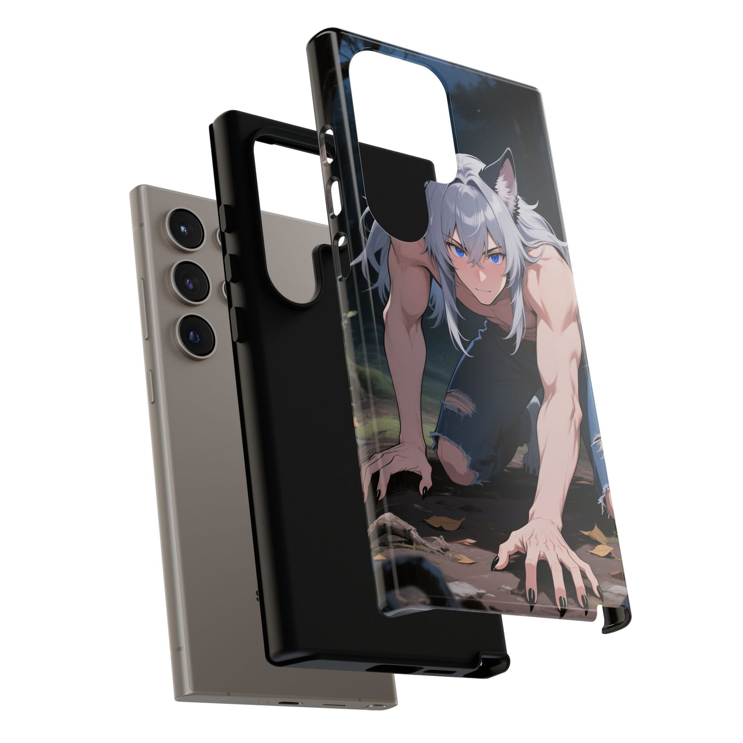Luca Moonlit Werewolf Tough Phone Case — Anime Wolfman Cover (iPhone, Samsung Galaxy & Google Pixel) | Yaoi Monsters