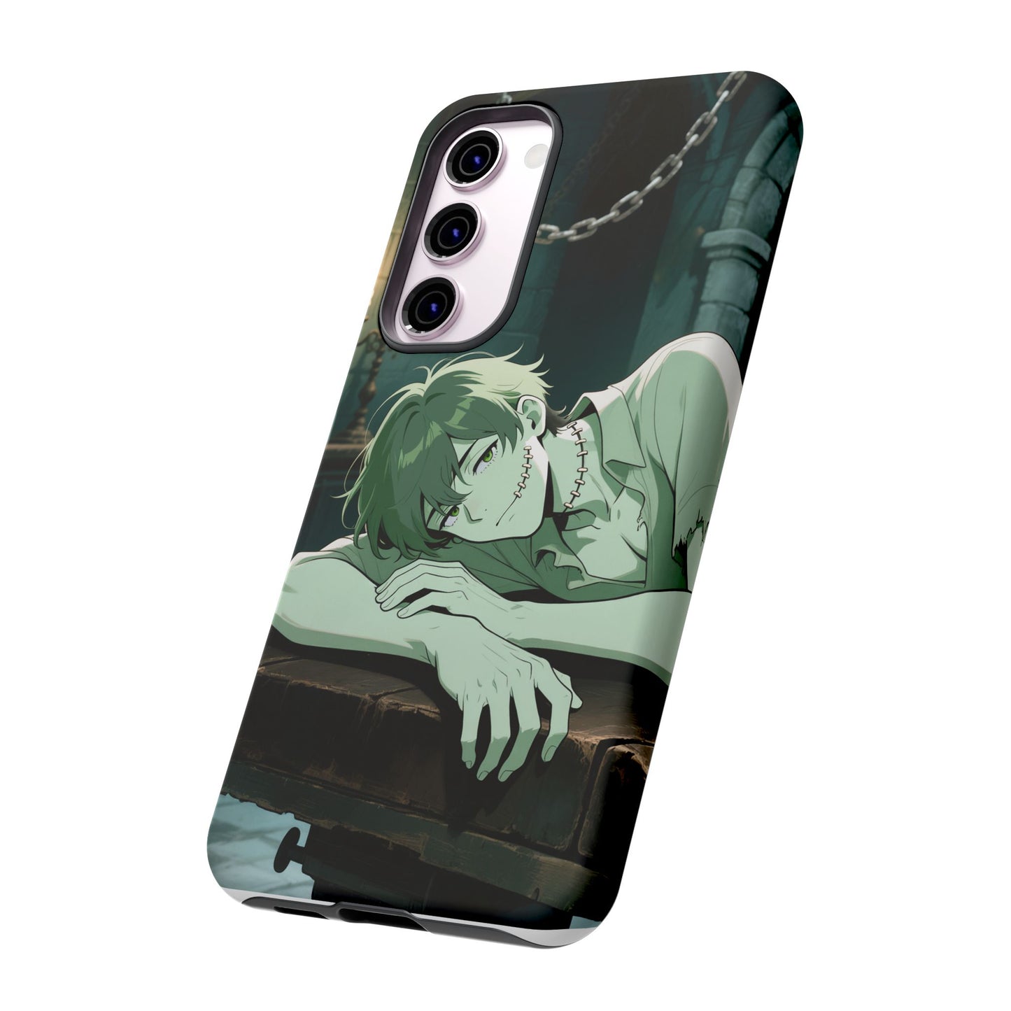 Electric Stare Frankenstein Phone Case — Anime Adam Cover (iPhone, Samsung & Pixel) | Yaoi Monsters