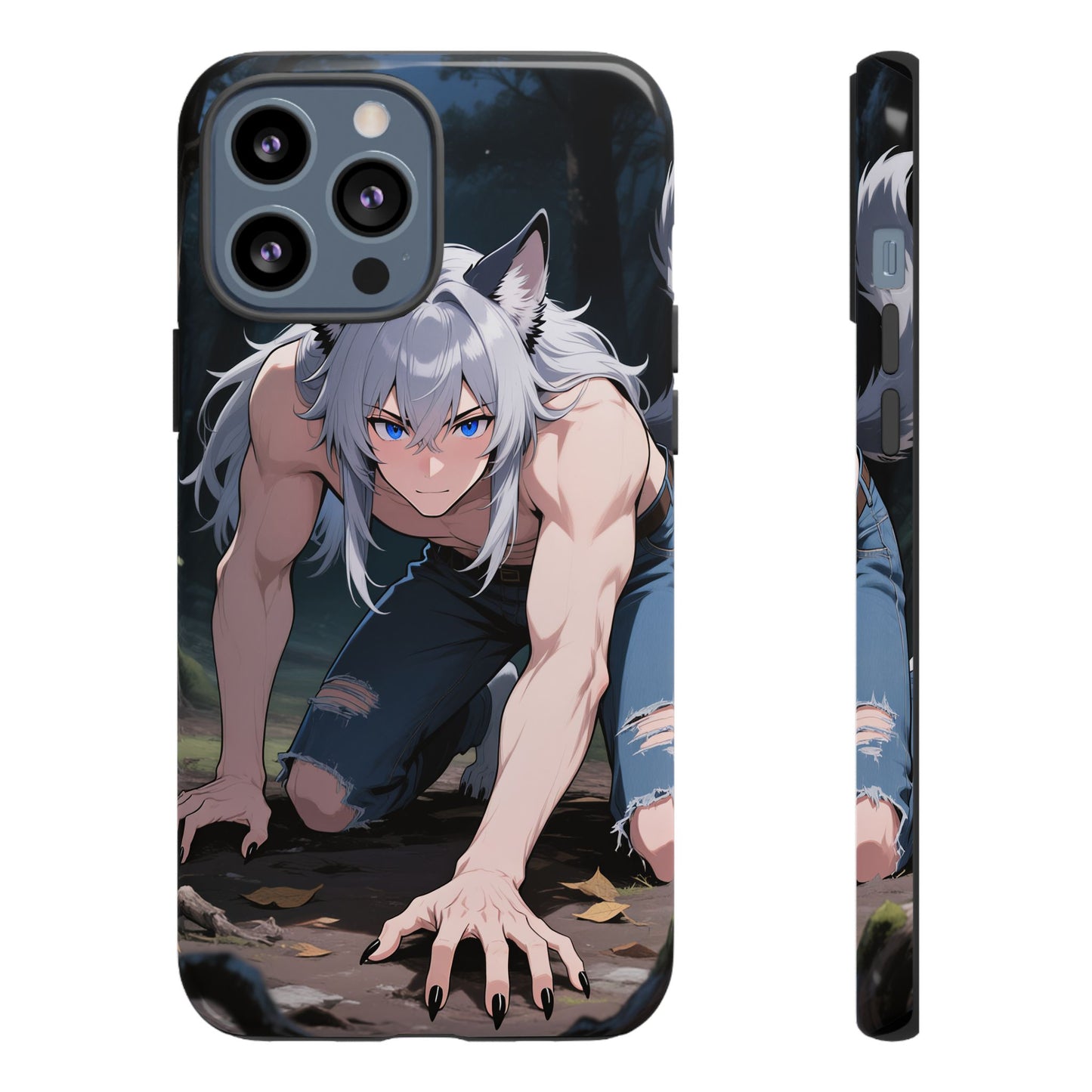 Luca Moonlit Werewolf Tough Phone Case — Anime Wolfman Cover (iPhone, Samsung Galaxy & Google Pixel) | Yaoi Monsters