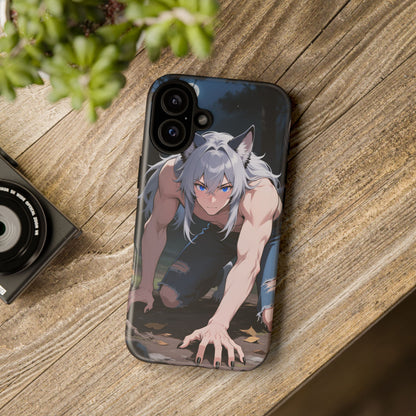 Luca Moonlit Werewolf Tough Phone Case — Anime Wolfman Cover (iPhone, Samsung Galaxy & Google Pixel) | Yaoi Monsters
