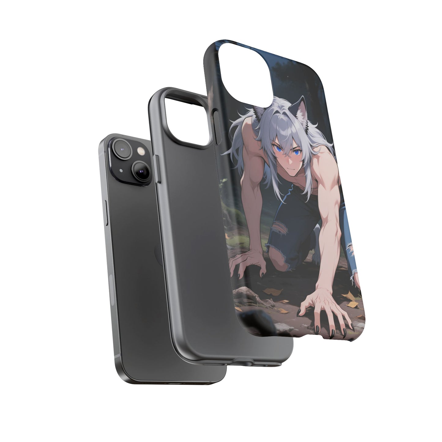 Luca Moonlit Werewolf Tough Phone Case — Anime Wolfman Cover (iPhone, Samsung Galaxy & Google Pixel) | Yaoi Monsters