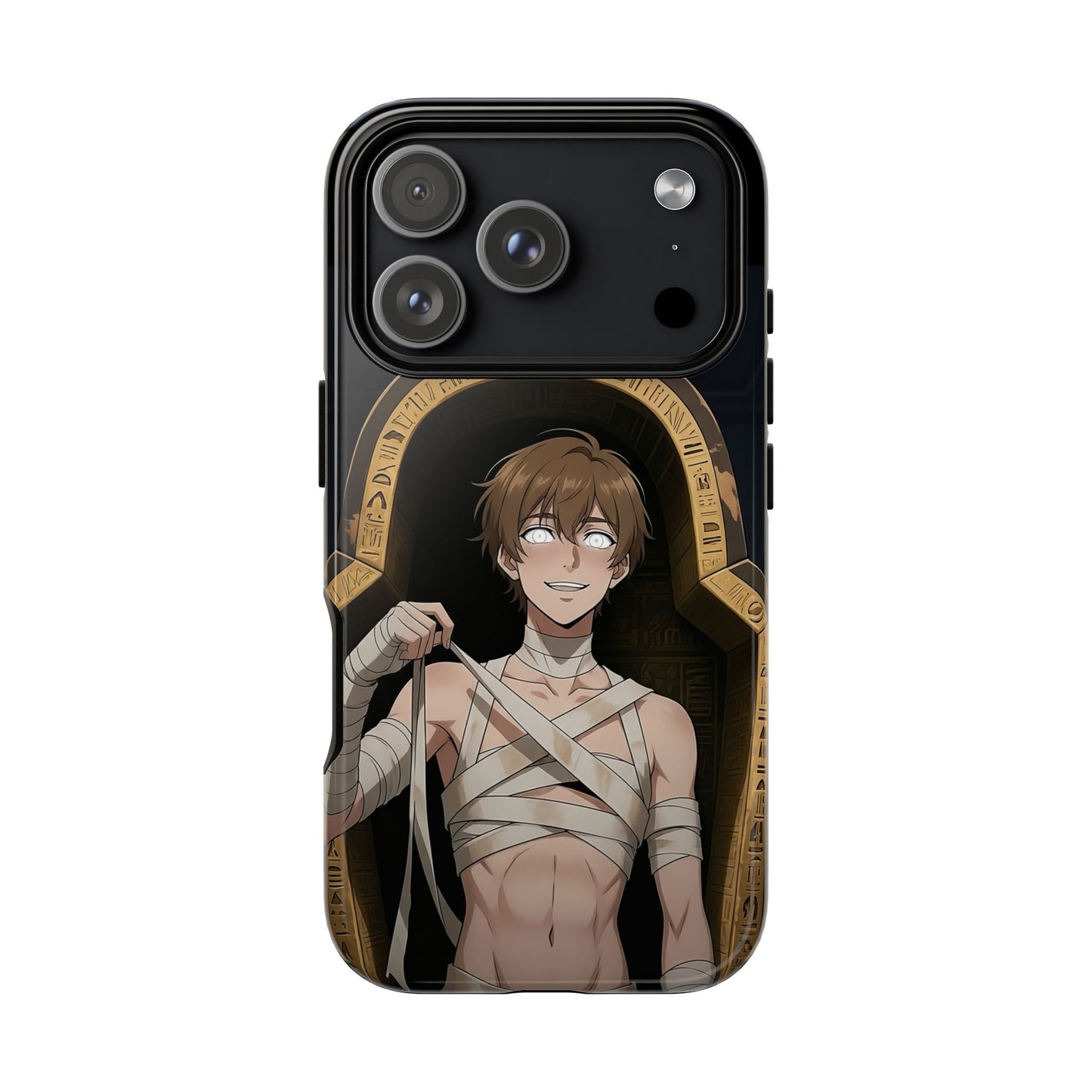 Imhotep Mummy Phone Case – iPhone, Samsung Galaxy & Google Pixel | 3D Wrap Gothic Anime Cover | Yaoi Monsters