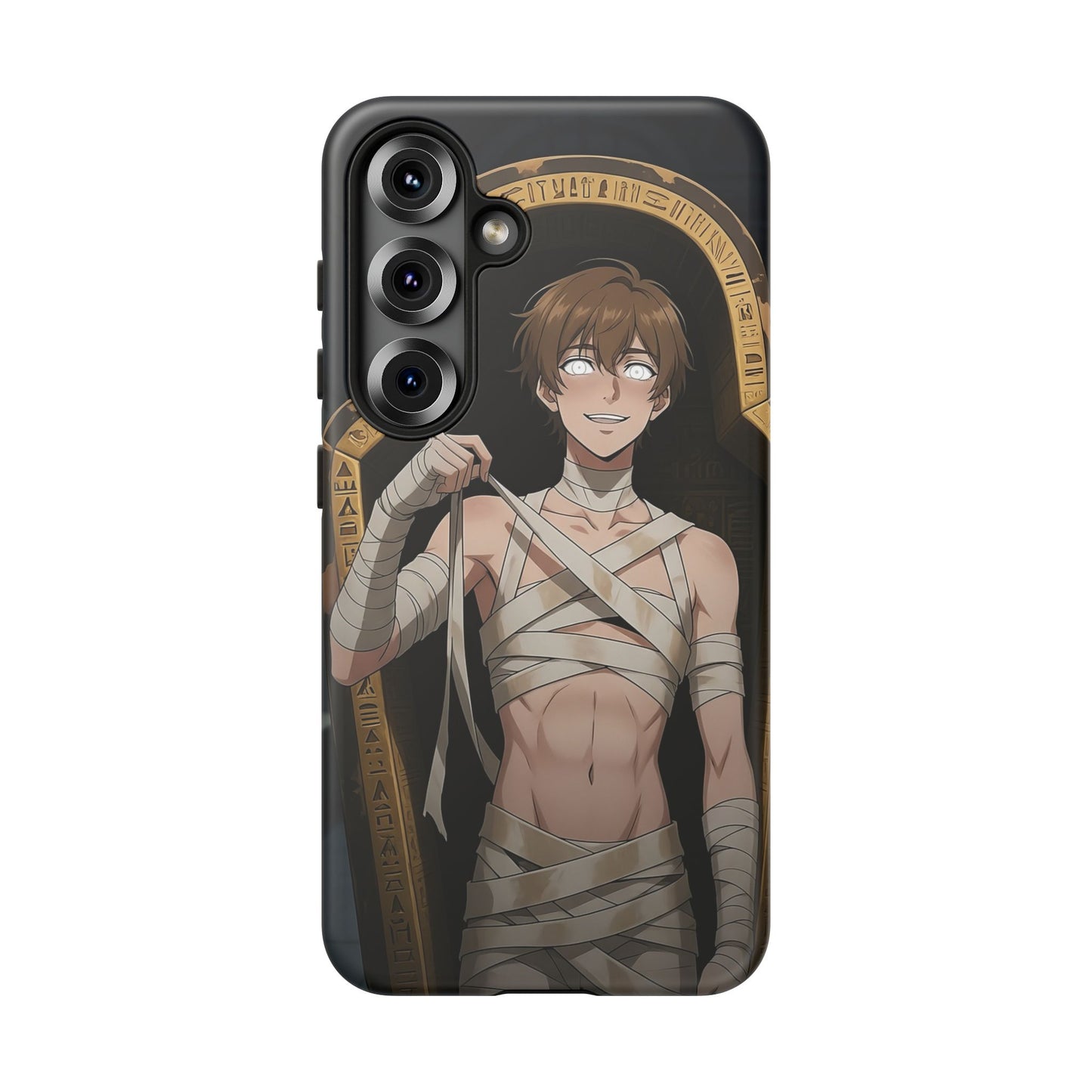 Imhotep Mummy Phone Case – iPhone, Samsung Galaxy & Google Pixel | 3D Wrap Gothic Anime Cover | Yaoi Monsters